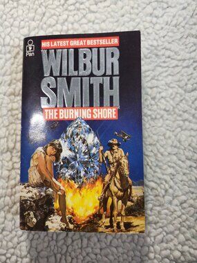 Wilbur Smith The Burning Shore Paperback Pan Books 1986 Fiction Vintage PB